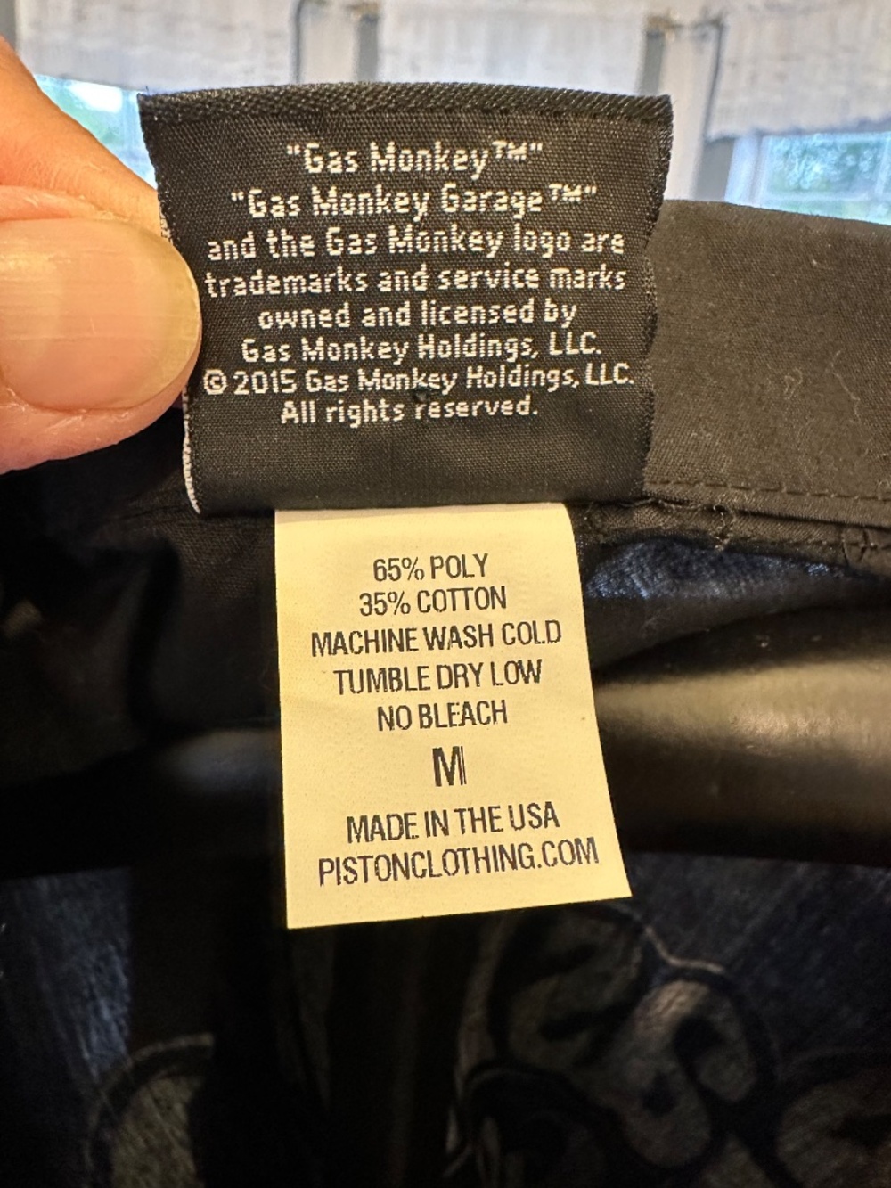 Gas Monkey Mens Dress Shirt Black Medium - Picture 5 of 10